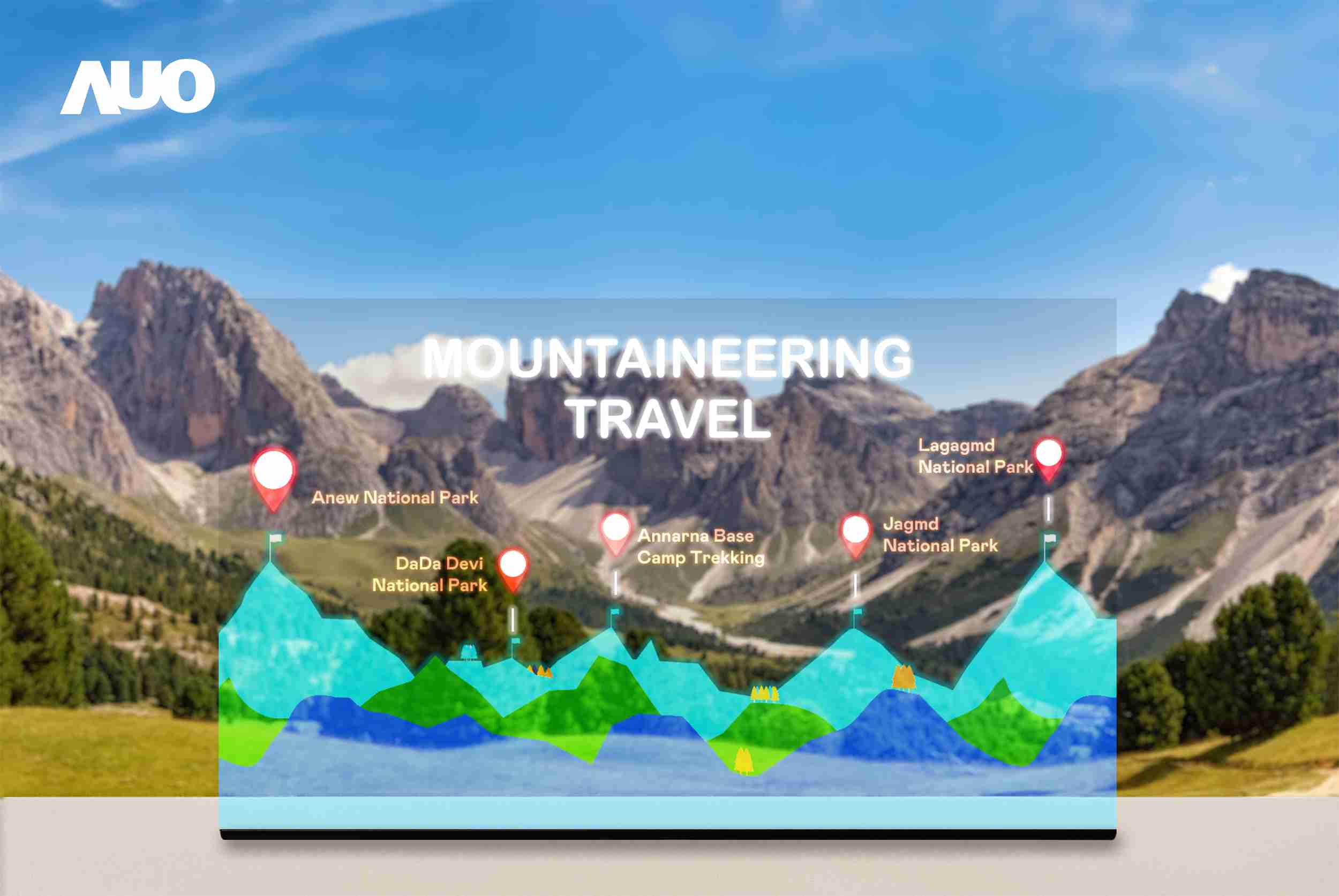 赏金国际展示全球单片尺寸最大(*)42吋透明Micro LED显示器拼接而成的〝64吋透明Micro LED显示器〞，，，具备高透明度、、1,000 nits高亮度、、广色域、、采用三边无边框的无缝拼接等多重特色，，呈现超高清、、、细腻画质而不遮挡后方视觉，，满足层峰需求，，，可广泛运用于零售、、、艺术展览或商业空间等场域